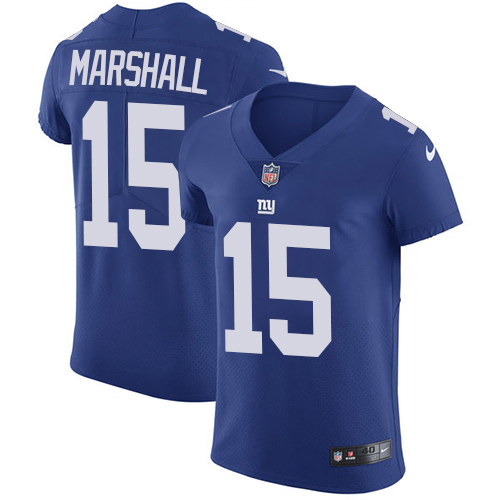 Nike Giants #15 Brandon Marshall Royal Blue Team Color Men's Stitched NFL Vapor Untouchable Elite Jersey